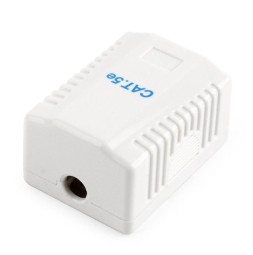 Gembird CAT5E FTP single port surface mount box White