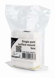 Gembird CAT5E FTP single port surface mount box White
