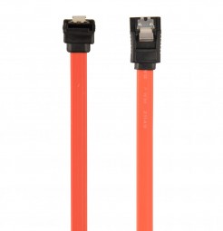 Gembird CC-SATAM-DATA90-0.3M SATA3 30cm data cable with 90 degree bent connector bulk packing metal clips