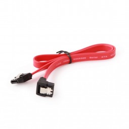 Gembird CC-SATAM-DATA90-0.3M SATA3 30cm data cable with 90 degree bent connector bulk packing metal clips