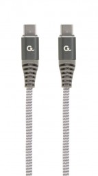 Gembird CC-USB2B-CMCM60-1.5M 60W Type-C Power Delivery (PD) Premium Charging & Data cable 1,5m Grey