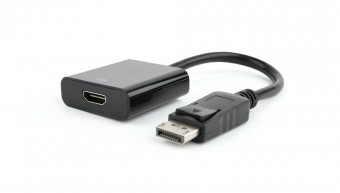 Gembird DisplayPort to HDMI adapter cable Black