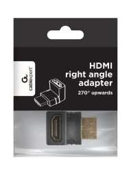 Gembird HDMI right angle adapter 270° upwards Black