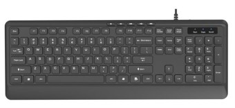 Gembird KB-MCH-05 Slim Wired Multimedia Keyboard Black US