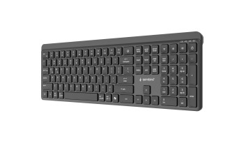 Gembird KB-WPS-03 Dual-Mode Pro Business Slim Wireless Bluetooth Keyboard Black US