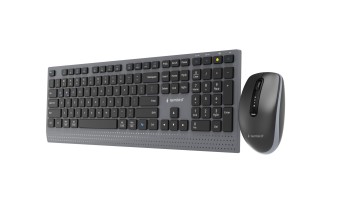 Gembird KBS-WPS-02 Dual-Mode Slim Wireless Bluetooth Keyobard Combo Black US