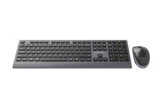 Gembird KBS-WPS-02 Dual-Mode Slim Wireless Bluetooth Keyobard Combo Black US