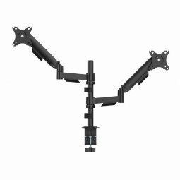 Gembird MA-DA2P-02 Adjustable desk 2-display mounting arm 17”-32” Black