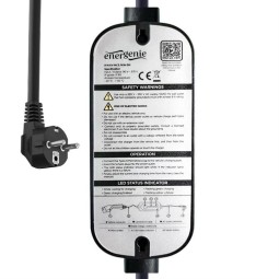 Gembird Mobile EV Charger Schuko to Type 2, 16A 1-phase (3.7 KW) 5m Black