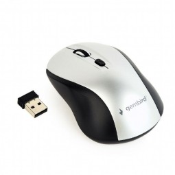 Gembird MUSW-4B-02-BS Wireless optical mouse Black/Silver