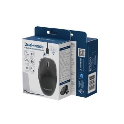 Gembird MUSW2-6B-01 Dual-Mode Wireless Bluetooth Mouse Black