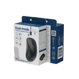 Gembird MUSW2-7B-01 Dual-Mode Wireless Bluetooth Mouse Black