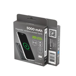 Gembird PB05-WPC15M-LCD-01 5000mAh Wireless PowerBank Black