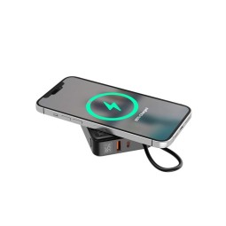 Gembird PB10-WPC15-LCD-01 10000mAh Wireless PowerBank Black