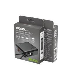 Gembird PB10-WPC15-LCD-01 10000mAh Wireless PowerBank Black
