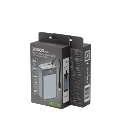 Gembird PB20-PD65-LCD-01 20000mAh PowerBank Black