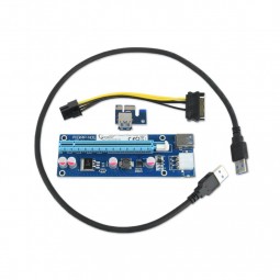 Gembird RC-PCIEX-03 PCI-Express riser add-on card, PCI-ex 6-pin power connector