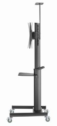 Gembird TVS-70T-02 Aluminum TV floor stand with caster wheels 37