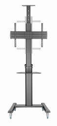 Gembird TVS-70T-02 Aluminum TV floor stand with caster wheels 37