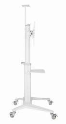 Gembird TVS-70T-02-W Aluminum TV floor stand with caster wheels 37