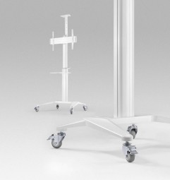 Gembird TVS-70T-02-W Aluminum TV floor stand with caster wheels 37