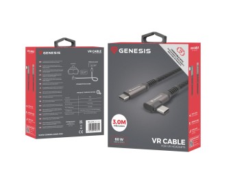 Genesis USB-C M/M 3.1 GEN 2 VR Cable 3m Black