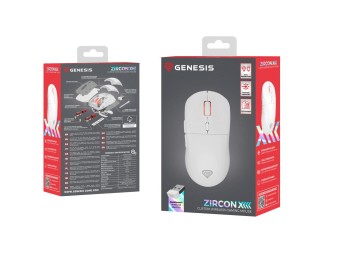 Genesis Zircon XIII Wireless RGB Gaming Mouse White