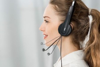 Genius HS-220U Headset Black