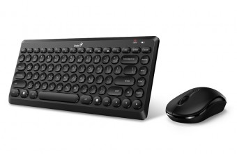 Genius LuxeMate Q8000 Stylish Wireless Keyboard & Mouse Combo Black HU