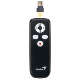 Genius Media Pointer 100 Smart 2.4GHz Presenter Red Laser Black