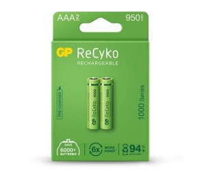 GP ReCyko 950mAh AAA Ni-MH akkumulátor 2db/csomag
