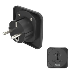 Hama EU átalakító utazó adapter Black