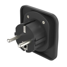 Hama EU átalakító utazó adapter Black