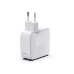 Hama Fast Charger GaN 2xUSB-C PD 30W White