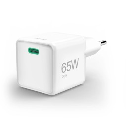 Hama Fast Charger GaN USB-C Super Mini Charger PD 65W White