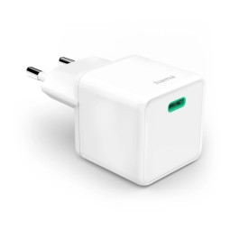 Hama Fast Charger GaN USB-C Super Mini Charger PD 65W White