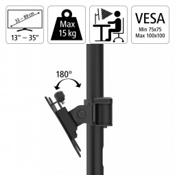 Hama Full Motion Double Monitor Arm 13