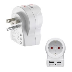 Hama USA - EU 30W átalakító utazó adapter White