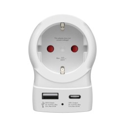 Hama USA - EU 30W átalakító utazó adapter White