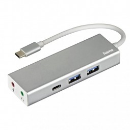 Hama USB 3.1 TYPE-C HUB (2 USB, 1 USB TYPE-C) +3,5