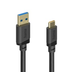 Hama USB-A to USB-C USB3.2 Gen 1 Cable 1,5m Black