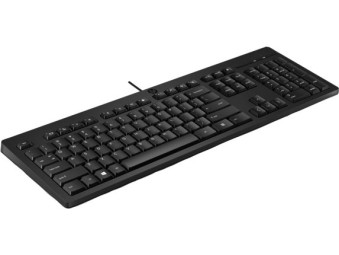 HP 125 G2 Wired Keyboard Black HU