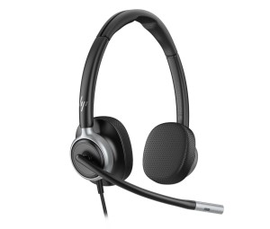 HP Poly Mission 625 Stereo USB Wired Headset Black