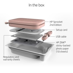 HP Sprocket Bluetooh Fotónyomtató Pink