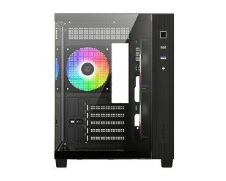 ID-COOLING VIEW 500 ARGB Tempered Glass Black