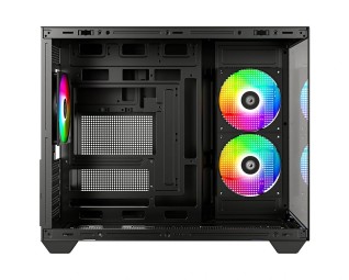ID-COOLING VIEW 500 ARGB Tempered Glass Black