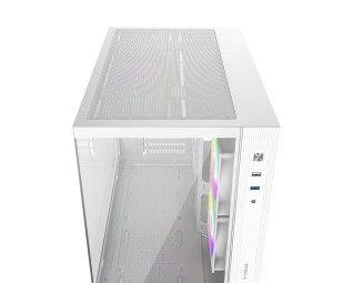 ID-COOLING VIEW 500 ARGB WH Tempered Glass White