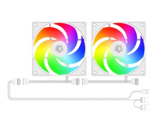 ID-COOLING VIEW 500 ARGB WH Tempered Glass White