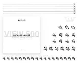 ID-COOLING VIEW 500 ARGB WH Tempered Glass White