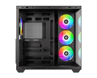 ID-COOLING VIEW 510 ARGB Tempered Glass Black